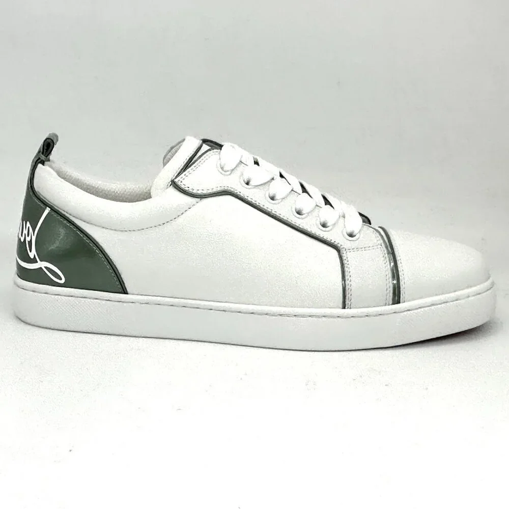 Christian Louboutin FUN LOUISE Junior Leather Signature Low Top Sneakers Shoes